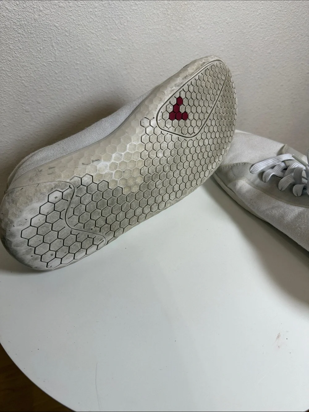 Vivo Barefoot Men's Off-White Canvas Minimalist Sneaker